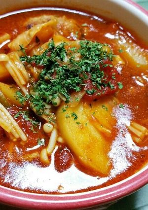 元気を出そう☆トマトベースのスープカレー-レシピのメイン写真