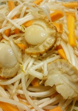 ベビーホタテともやしのにんにく炒め-レシピのメイン写真