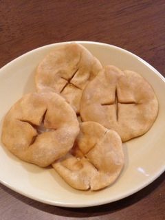 パリパリ!ほうじ茶の揚げせんべい-レシピのメイン写真