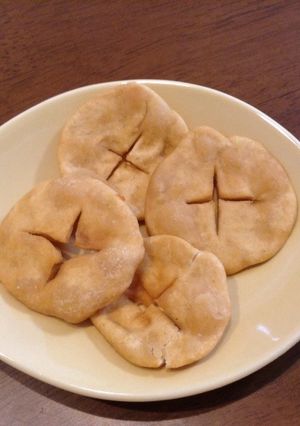 パリパリ！ほうじ茶の揚げせんべい-レシピのメイン写真