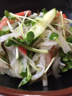 サッパリ食べれる!もずく和え♬-レシピのメイン写真