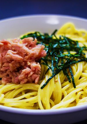 お茶漬けの素クリームツナパスタ-レシピのメイン写真