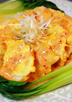 簡単♡鶏胸ピカタのピリ辛キムチクリーム煮-レシピのメイン写真
