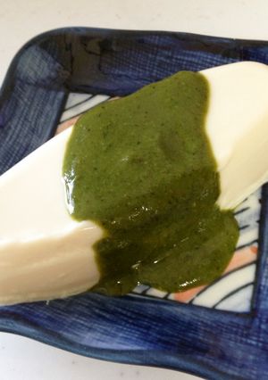 緑茶味噌の冷やっこ-レシピのメイン写真