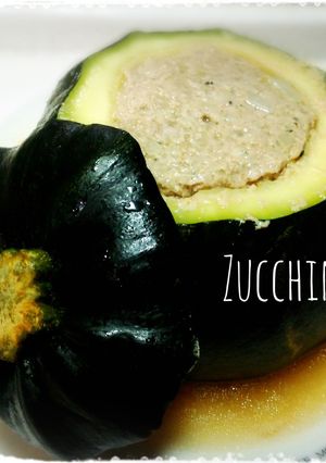 ズッキーニの肉詰め-レシピのメイン写真