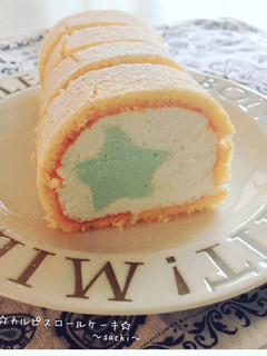 カルピスロールケーキ☆七夕ムース-レシピのメイン写真