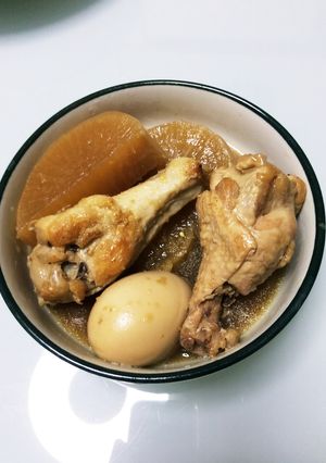 ほっこり田舎味。手羽元と大根の煮物-レシピのメイン写真