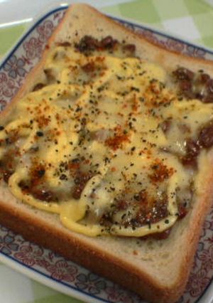 ぴりっと納豆マヨチートースト-レシピのメイン写真
