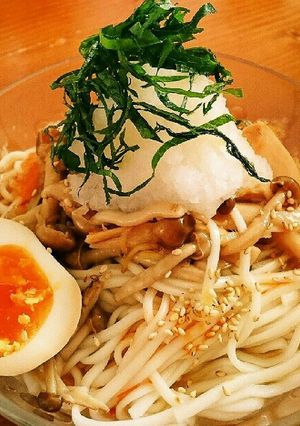 きのこのおろしポン酢冷やしうどん-レシピのメイン写真