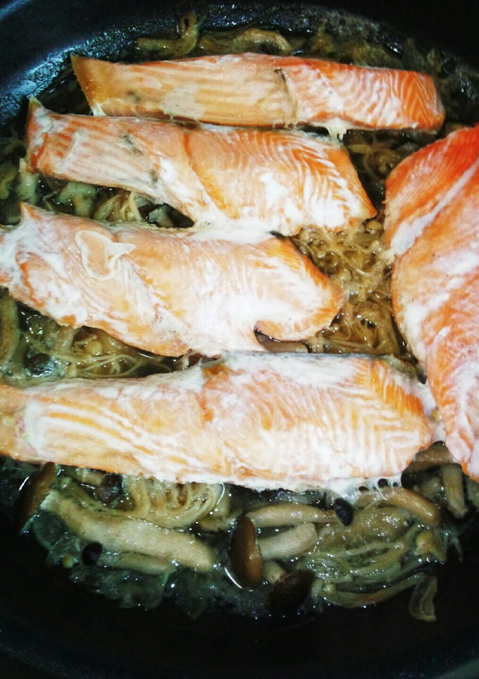 キノコと鮭の蒸し焼き-レシピのメイン写真