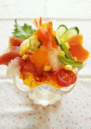 お寿司パフェ♪-レシピのメイン写真