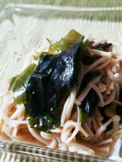 えのきとわかめの簡単和え物♪-レシピのメイン写真