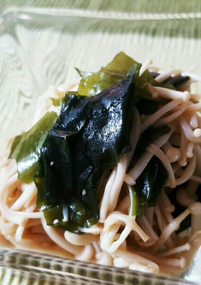 えのきとわかめの簡単和え物♪-レシピのメイン写真