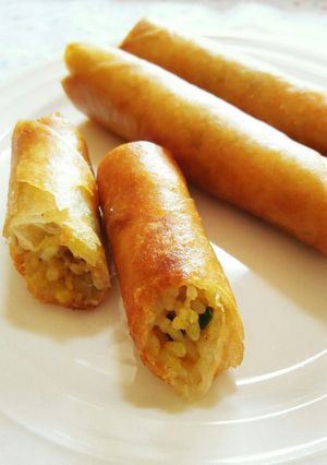 カレー風味の♪ライス春巻き-レシピのメイン写真