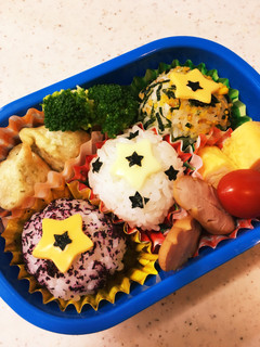 七夕*お星様いっぱいおにぎり弁当-レシピのメイン写真