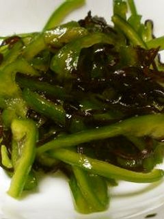 ピーマンと塩昆布のあえ物-レシピのメイン写真