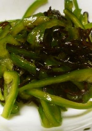 ピーマンと塩昆布のあえ物-レシピのメイン写真