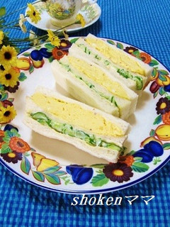 ふわふわ卵ときゅうりのサンドイッチ-レシピのメイン写真