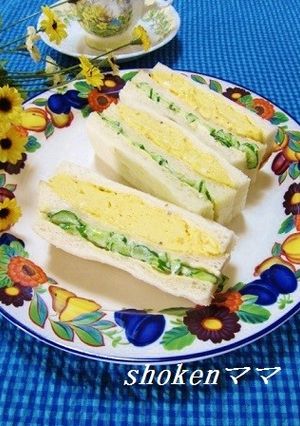 ふわふわ卵ときゅうりのサンドイッチ-レシピのメイン写真