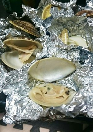 大アサリ、ハマグリのホイル焼き-レシピのメイン写真
