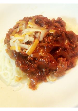 まぜそば風 ミート素麺♪-レシピのメイン写真