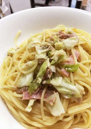 梅昆布茶で簡単和風オイルパスタ♪-レシピのメイン写真