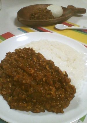 たっぷり夏野菜のチキンキーマカレー-レシピのメイン写真