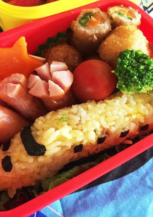 キャラ弁 簡単 新幹線☆ドクターイエロー-レシピのメイン写真