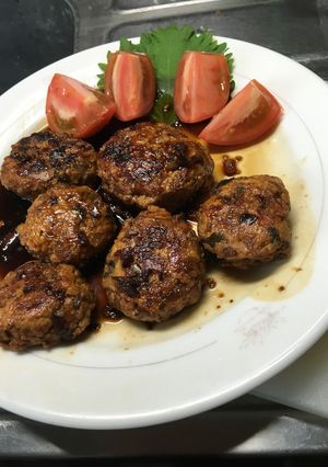 鶏ミンチの簡単つくねバーグ-レシピのメイン写真