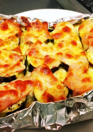 ナスとベーコンの簡単チーズ焼き-レシピのメイン写真