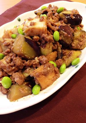 旦那絶賛♡ナスと厚揚げの肉味噌炒め-レシピのメイン写真