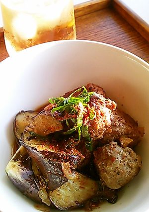 夏サッパリ肉団子・ナス添え-レシピのメイン写真