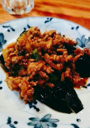 簡単★焼きナスドライカレー乗せ！-レシピのメイン写真