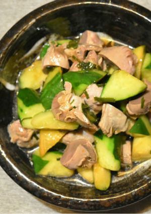 きゅうりと砂肝のにんにく醤油漬け-レシピのメイン写真