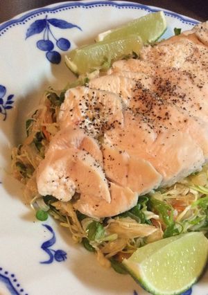 鶏胸肉のハム風サラダ-レシピのメイン写真