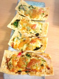 残り野菜で油揚げピザ-レシピのメイン写真