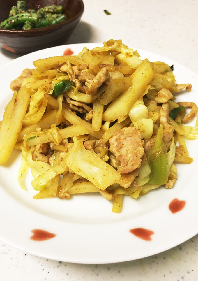 きゃべつとジャガイモのカレー炒め-レシピのメイン写真