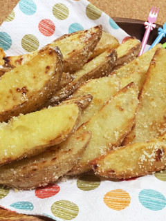 揚げない!皮付きポテト"チーズ味"♪-レシピのメイン写真