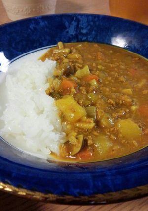 ひき肉とコロコロ野菜のカレー-レシピのメイン写真