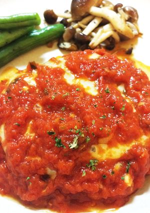 お店の味！チーズハンバーグ・トマトソース-レシピのメイン写真