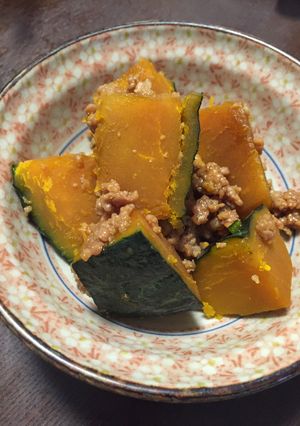 ♬簡単！水ナシひき肉カボチャ煮♬-レシピのメイン写真