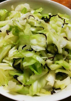 5分で出来る！キャベツの塩昆布和え-レシピのメイン写真
