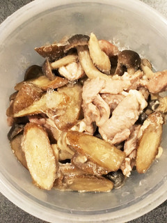 豚肉とごぼうの丼モノ-レシピのメイン写真