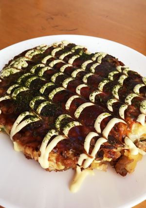 鶏ひき肉でお好み焼き♡-レシピのメイン写真