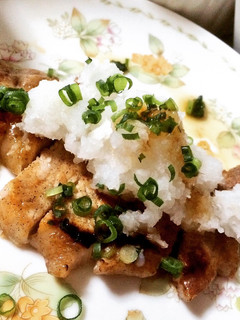 豚ロースのにんにくおろしポン酢ソテー♡-レシピのメイン写真