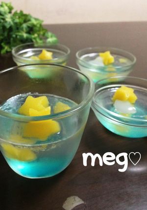 サイダーで七夕ゼリー-レシピのメイン写真