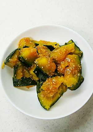 かぼちゃの味噌ごまあえ-レシピのメイン写真