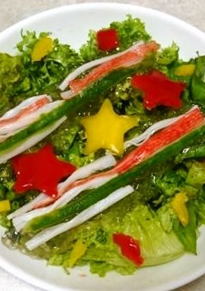 天の川流れる七夕サラダ☆-レシピのメイン写真