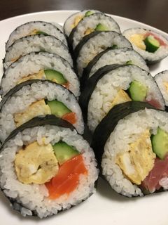サーモン海苔巻き・マグロ海苔巻き-レシピのメイン写真