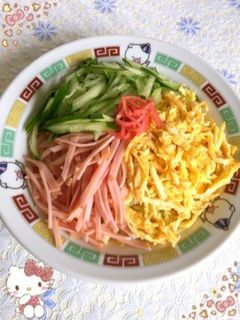 冷やし中華のトッピング〜(o˘◡˘o)♡-レシピのメイン写真